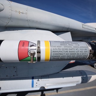 Navy Training Missile Mounted on USS Hornet Aircraft