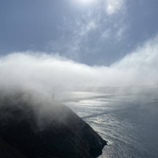 Golden Gate Bridge Enshrouded in Fog