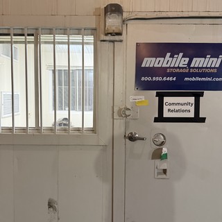 Mobile Mini Storage Unit Community Relations Door