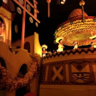 Nighttime Magic in Disneyland's Mexico Town