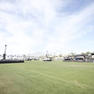 Coachella Stage on a Grassy Field