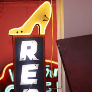 Neon Shoe Sign