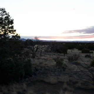Desert Sunset Over New Mexico Landscape