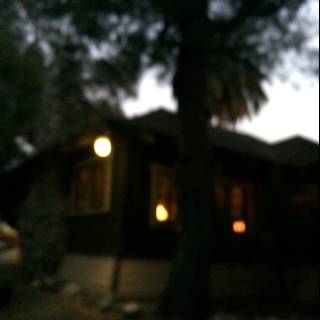 Blurry Nighttime Villa