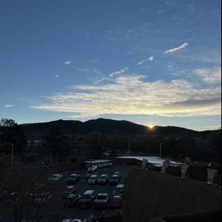Majestic Sunset Over Santa Fe Mountains