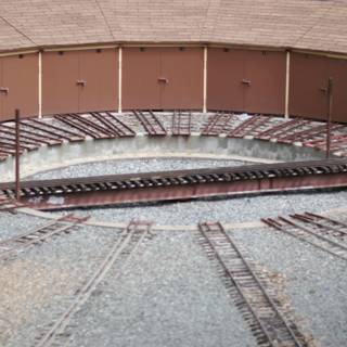 The Arena Building with Train Track