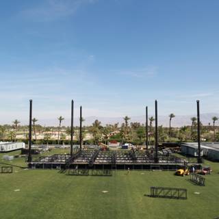 Coachella Stage in a Field
