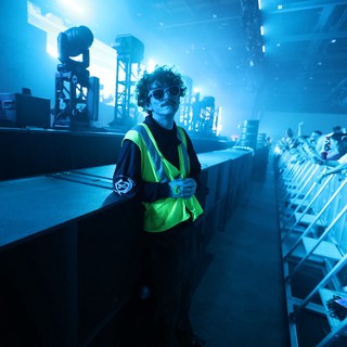 Security Guard Watches the Crowd at Wobbleland 2026