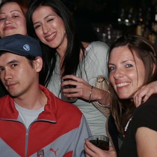 Friends Celebrating a Night Out at the Bar