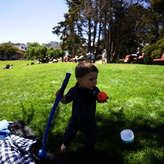 Summer Freedom: A Young Boy's Playtime in Delores Park