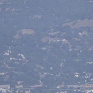 Hazy East Bay Hills Neighborhoods Seen From Diablo