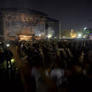 Electric Crowd at Rock Concert