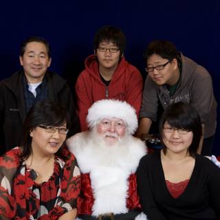 Christmas Group Photo with Santa Claus
