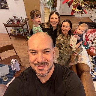 Holiday Family Gathering with Military Service Member