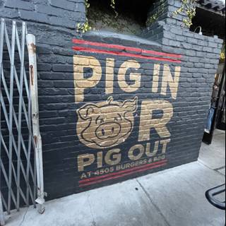 Pig in Pig Out on City Wall