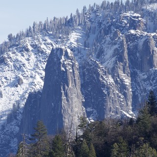 Winter Snow on Yosemite's Granite Spires