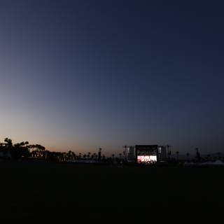 Screen in the Sunset Field