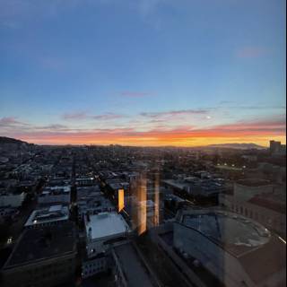 Golden Hour Over San Francisco's Urban Landscape
