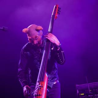 Bassist rocks Coachella stage with purple hues