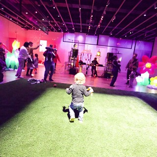 Toddler Dancing at Baby Rave Event at Asian Art Museum