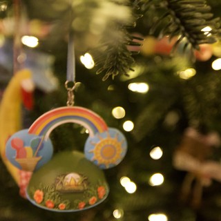 Rainbow Nativity Scene Christmas Tree Ornament