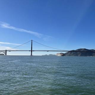 The Majestic Golden Gate Bridge over San Francisco Bay
