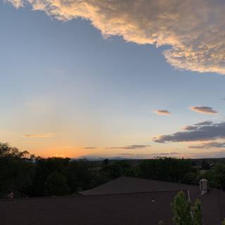 Sunset over the Santa Fe Mountains