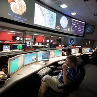 Mission Control at JPL Mars Lander
