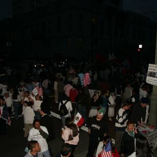 Night Protest in the City