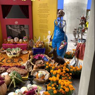 A Floral and Artistic Museum Display