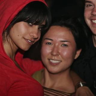 Red Hoodie and Smiling Faces