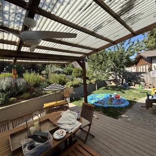 Summer Serenity Under the Pergola