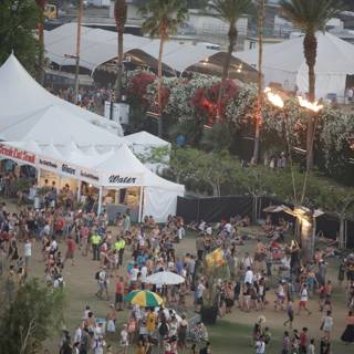 Coachella Crowd Takes in the Festival Atmosphere
