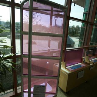 Pink-Tinted Display Case
