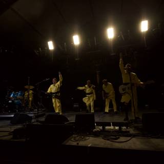 Group of Musicians Performing on Stage