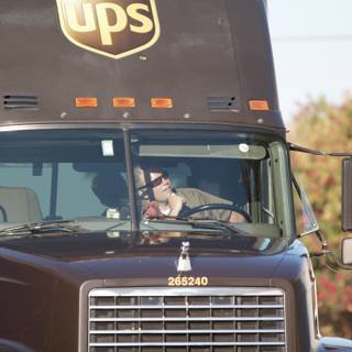 UPS Delivery Driver on the Road