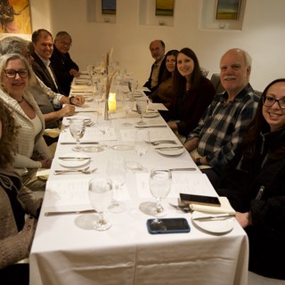 Family Gathering at Restaurant Dinner Celebration