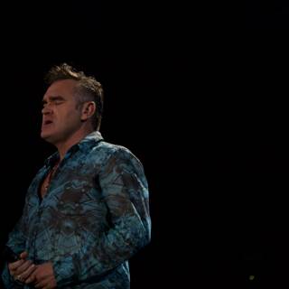 Morrissey Takes the Stage in Blue