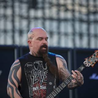 Kerry King Rocks the Crowd with His Electric Guitar
