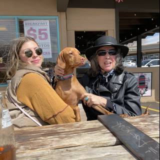 Sipping in Santa Fe with Two Furry Friends