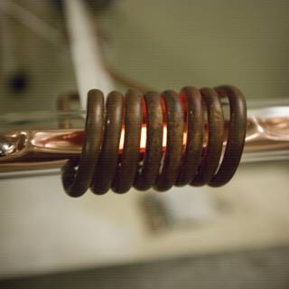 Copper Wire Coil Close-Up