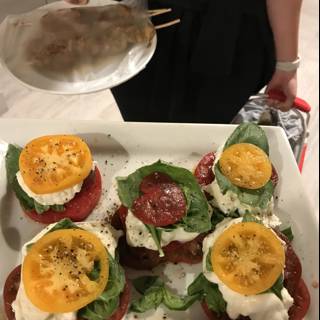 Caprese Delight on a Plate
