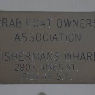 Crab Cat Owners Association Building Sign