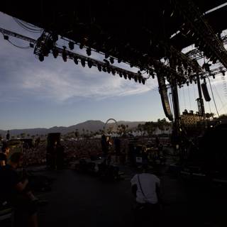 Coachella Stage Lights Up with Concert-Goers