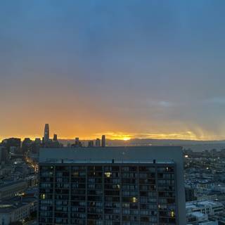 Golden Hour Over San Francisco's Skyscrapers