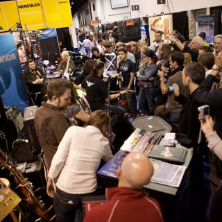 The Bustling Crowd at NAMM 2008