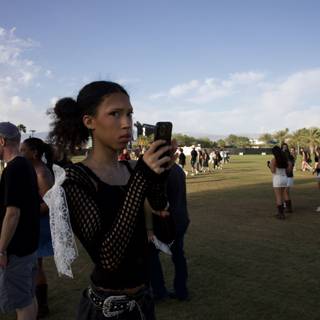 Focused in the Festival Crowd: Coachella 2024