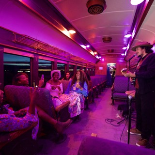 Live Music Performance on Vintage Train Car