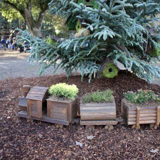 Whimsical Garden Train