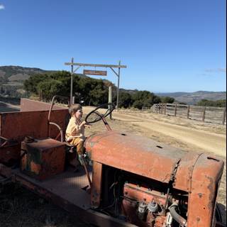 Young Pioneer at the Wheel